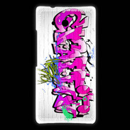 Coque Huawei Ascend Mate Graffiti wall background, urban art 1000