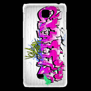 Coque LG F5 Graffiti wall background, urban art 1000