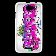 Coque HTC Desire 516 Graffiti wall background, urban art 1000