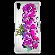 Coque Sony Xperia Z2 Graffiti wall background, urban art 1000
