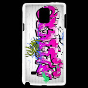 Coque Samsung Galaxy Note 4 Graffiti wall background, urban art 1000