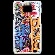 Coque Samsung Galaxy S2 Graffiti wall. Urban art vector background 520