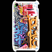 Coque iPhone 3G / 3GS Graffiti wall. Urban art vector background 520