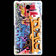 Coque Sony Xperia T Graffiti wall. Urban art vector background 520