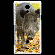 Coque Sony Xperia T Sanglier de face 50
