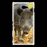 Coque Sony Xperia M2 Sanglier de face 50