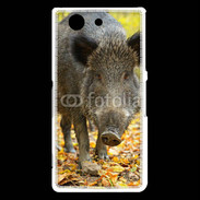 Coque Sony Xperia Z3 Compact Sanglier de face 50