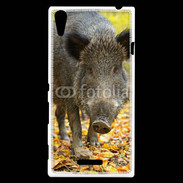 Coque Sony Xperia T3 Sanglier de face 50
