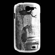 Coque Samsung Galaxy Express Cerf en noir et blanc 150