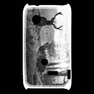 Coque Sony Xperia Typo Cerf en noir et blanc 150