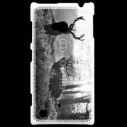 Coque Nokia Lumia 720 Cerf en noir et blanc 150