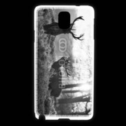 Coque Samsung Galaxy Note 3 Cerf en noir et blanc 150
