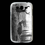 Coque Samsung Galaxy Grand Cerf en noir et blanc 150