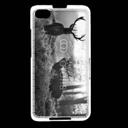 Coque Blackberry Z30 Cerf en noir et blanc 150