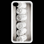 Coque iPhone 4 / iPhone 4S Bouchons de bouteille de vin en noir et blanc 12