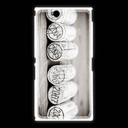 Coque Sony Xpéria Z Ultra Bouchons de bouteille de vin en noir et blanc 12