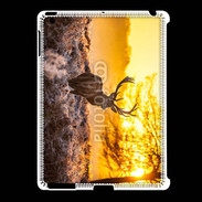 Coque iPad 2/3 Cerf au couché de soleil 610