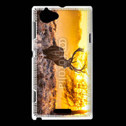 Coque Sony Xperia L Cerf au couché de soleil 610