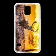 Coque Samsung Galaxy S5 Cerf au couché de soleil 610