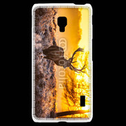 Coque LG F6 Cerf au couché de soleil 610