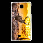 Coque LG F5 Cerf au couché de soleil 610