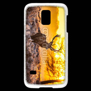 Coque Samsung Galaxy S5 Mini Cerf au couché de soleil 610