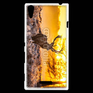 Coque Sony Xperia T3 Cerf au couché de soleil 610