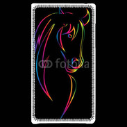 Coque LG Optimus L7 Vector image of an horse on black back 50