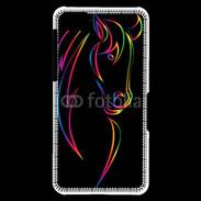 Coque Blackberry Z10 Vector image of an horse on black back 50