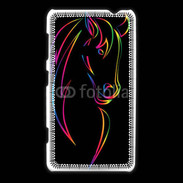 Coque Nokia Lumia 625 Vector image of an horse on black back 50