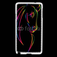 Coque Samsung Galaxy Note 3 Vector image of an horse on black back 50