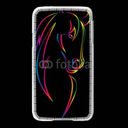 Coque Samsung Galaxy S5 Vector image of an horse on black back 50