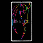 Coque Nokia Lumia 930 Vector image of an horse on black back 50