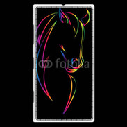 Coque Nokia Lumia 830 Vector image of an horse on black back 50