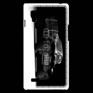 Coque LG Optimus L9 pickup en noir et blanc 10