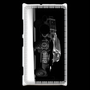 Coque Nokia Lumia 925 pickup en noir et blanc 10