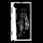 Coque Sony Xperia L pickup en noir et blanc 10