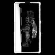 Coque Sony Xperia Z1 Compact pickup en noir et blanc 10