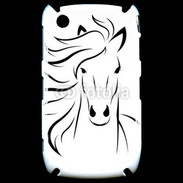 Coque Blackberry 8520 Vector image of an horse on white