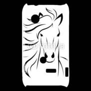 Coque Sony Xperia Typo Vector image of an horse on white