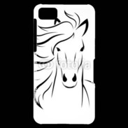 Coque Blackberry Z10 Vector image of an horse on white