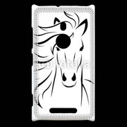 Coque Nokia Lumia 925 Vector image of an horse on white