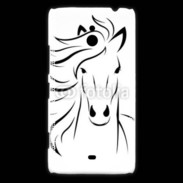 Coque Nokia Lumia 1320 Vector image of an horse on white