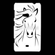 Coque Nokia Lumia 625 Vector image of an horse on white