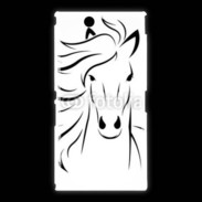 Coque Sony Xpéria Z Ultra Vector image of an horse on white
