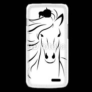 Coque LG L90 Vector image of an horse on white