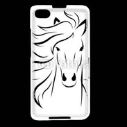 Coque Blackberry Z30 Vector image of an horse on white