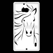 Coque Nokia Lumia 930 Vector image of an horse on white