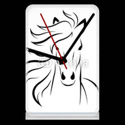 Pendule de bureau Vector image of an horse on white