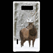Coque LG Optimus L7 Cerf en hiver 55